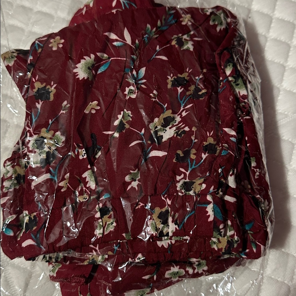 NWT Floral Red Hijab Prayer Set for Girls - Picture 3 of 3